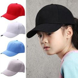 Ball Caps bébé fille baseball simple couleurs solides soleil enfants enfants chapeau de voyage décontracté réglable chapeaux de garçons extérieurs