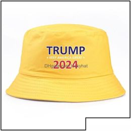 Ball Caps Caps de balle 2024 Trump Presidential Election Baseball Cap de baseball Make America Peak Pecked Colourf Colourf Snapbacks 6pd 1573 T2 Drop Dhilh