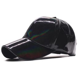 Casquettes de Baseball Casquettes de Baseball Chapeaux de Mode pour Arc-en-Ciel Changement de Couleur Pare-Soleil en Cuir Verni Hip Hop Hommes Casquette de Baseball réglable Femmes Os Casquetteball