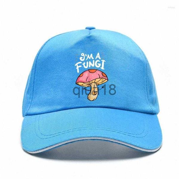 Casquettes de balle Casquettes de balle Je suis un chapeau de bill de champignons pour les champignons de légumes Amoureux de la nourriture Casquette de baseball amusante Hommes Imprimer Casual Coton x0912