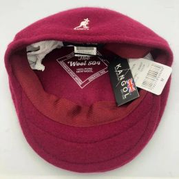 Capes à balle Caps de balle Kangol American Style Kangaroo High Quality Real Wool Avant Chapeau French Painter Automne et Winter Beret Men Femmes Hunced Haps