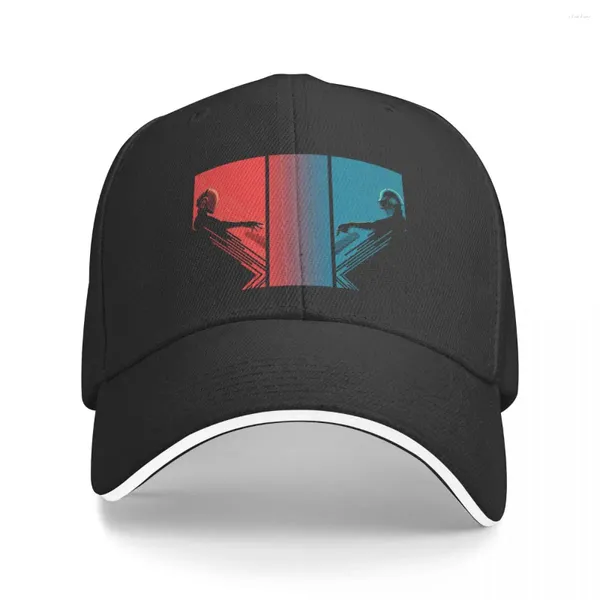 Gorras de bola Banda Daft Punk Bangalter Guy Manuel De Homem Christo Papá Sombreros Color puro Sombrero de mujer Gorra de béisbol a prueba de viento Gorra con visera