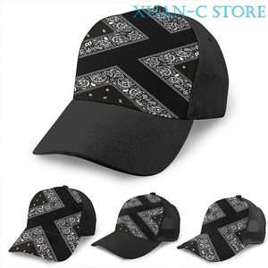 Casquettes de baseball Bandana On Point Basketball Cap Men Women Fashion All Over Print Black Unisex Adult Hat