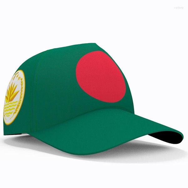 Casquettes de Baseball Bangladesh Baseball Gratuit Nom Personnalisé Numéro Équipe Logo Bd Chapeau Bgd Pays Voyage Bengali Nation Casquette Drapeau Couvre-chef