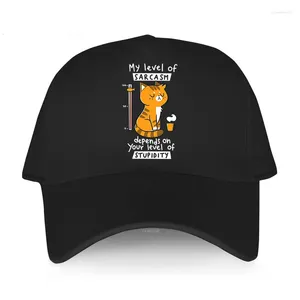 Ball Caps Baseball Brand Hat Ajustement mon niveau de sarcasme dépend de votre stupidité mâle Sun Hatvisor Teens Cap