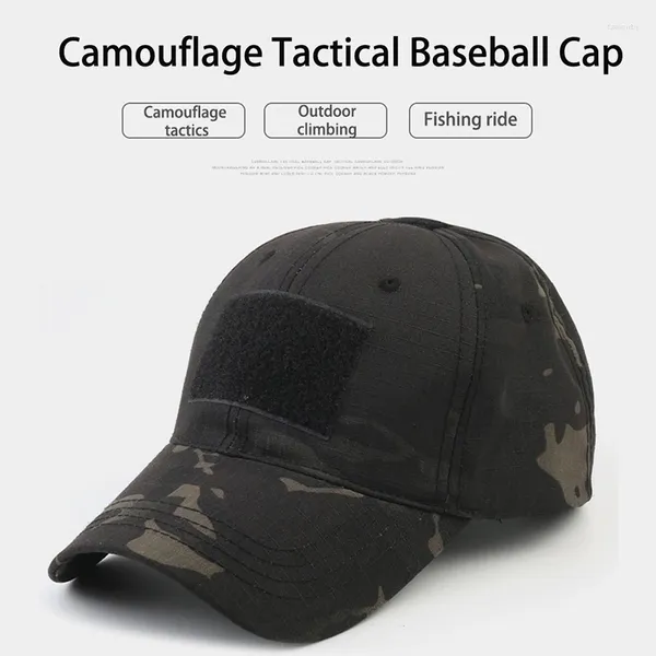 Bola de pelota camuflaje de béisbol táctico soldado al aire libre combate paintball sombrero ajustable