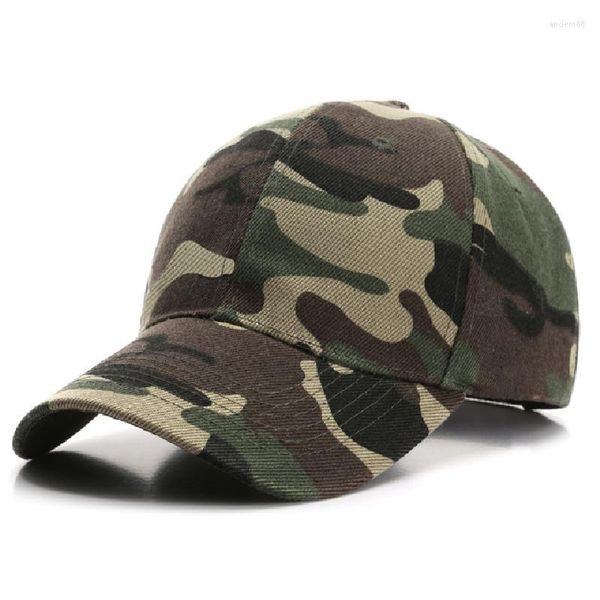 Gorras de béisbol Gorra de béisbol Hombres Algodón Camuflaje Tactical Snapback Parche Sombrero militar ACU CP Desert Camo Sombreros para unisex Outdoor Bone Gorras