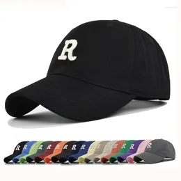 Ball Caps Baseball Cap Plus-size Snapback Hoed Grote Werven R Letter Europese Maat Zon Lente Herfst Sport