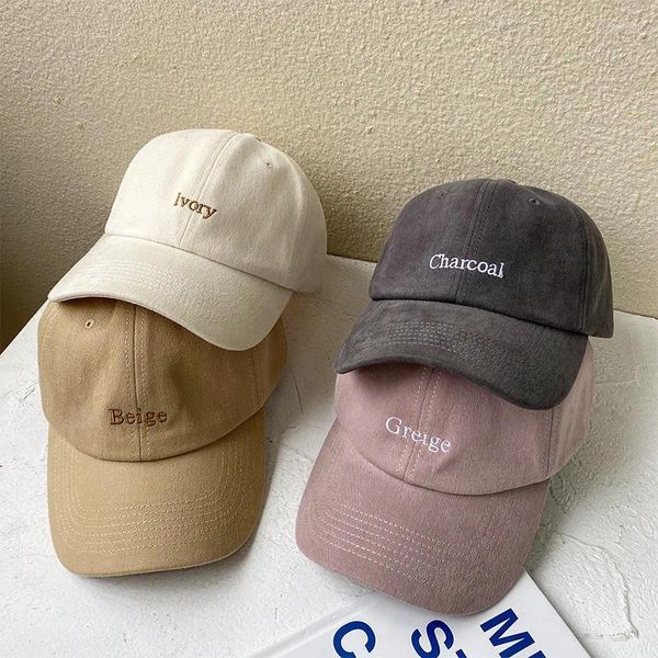 Gorras de bola Gorra de béisbol con bordado de letras de moda de verano ajustable clásico para mujeres y hombres Decoración de sombrilla Sombreros casuales de hip hop