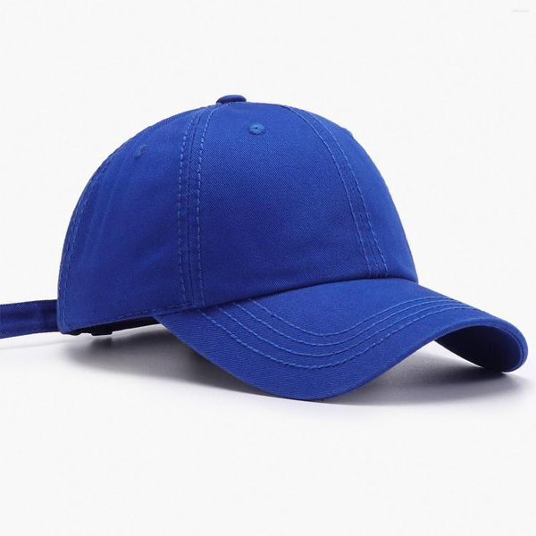 Gorras de bola Gorra de béisbol Mujeres Verano Al aire libre Ala curvada Hombres Soft Top Protección solar Sombrero Moda Cabeza grande Tres costuras enarboladas al por mayor