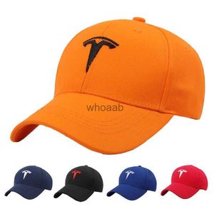 Gorras de béisbol Gorras de béisbol para automóvil Tesla Moda Bordado Alta calidad Hombres Racing Snapback Sombrero para el sol Deportes al aire libre Correr Golf Unisex YQ231012