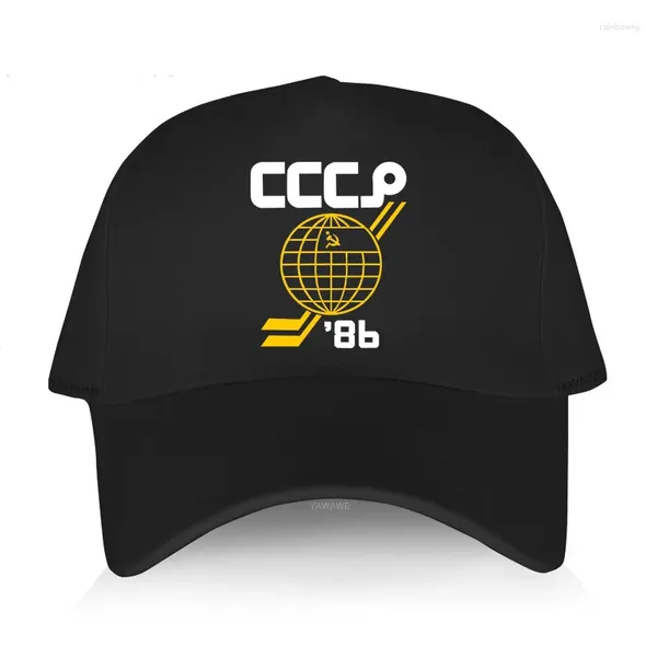 Casquettes de Baseball décontracté Cool chapeau pour hommes CCCP 1986 Hip Hop casquette à visière courte adulte Sport Bonnet Snapback chapeaux imprimés à la mode