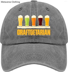 Ball Caps Baseball Craftgetarian Craft Beer Trucker Hat voor tiener Vintage gewassen katoen Verstelbaar