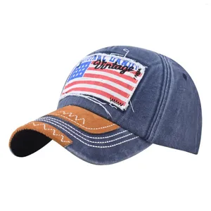 Casquettes de baseball chapeaux pour hommes drapeau américain patch respirant maille classique ajuster coton course en plein air soleil