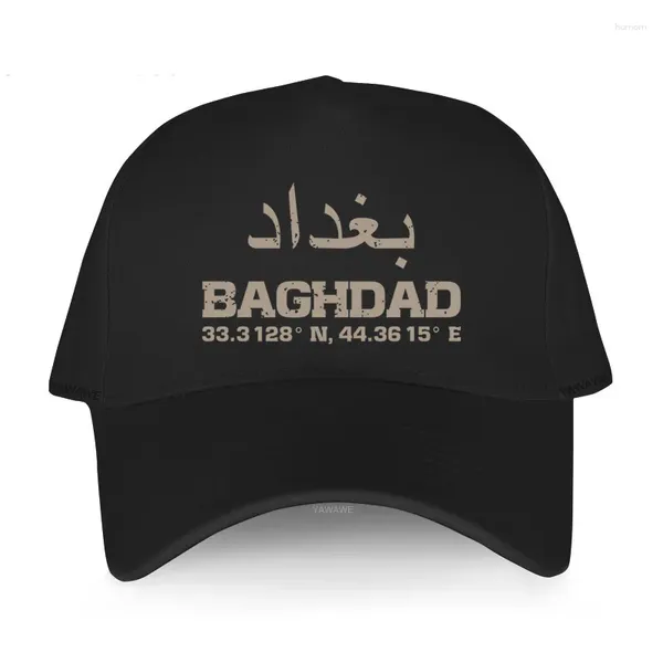 Ball Caps Baseball Men's Original Brand Courte Visor CHAPLE BAGHDAD IRAQ COORDINE CHAPEUR ARABIQUE UNISEX SNAPBACK CAP LUXEM