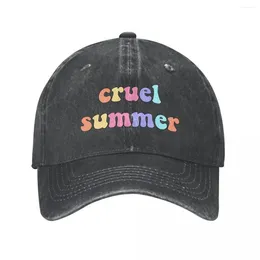 Ball Caps Baseball Swiftie Fan Cruel Summer Merch For Men Women Women Vintage Distiged Wasted Snapback Hat Ajustement réglable