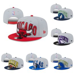 Capas de pelota Basketball Hats equipados Snapbacks Classic Color Peak Hats Letter Cowboy Bucket Hat Capacita Ajustable