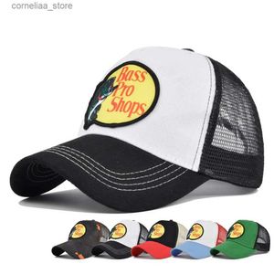 Casquettes de Baseball Bass-Pro ShopS Casquette de Baseball Anime Dessin animé Hommes Femmes Snapback Coton Maille Chapeau Hip Hop Papa Chapeau de Camionneur réglable Chapeaux de Soleil visières Y240315