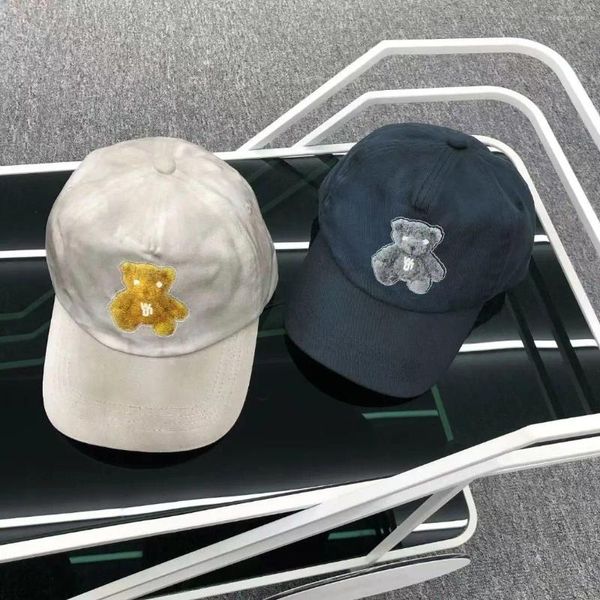 Casquettes de balle Bear Casquette de baseball réfléchissante Sun Proetecion Chapeau pour hommes Femmes Style coréen Mode Haute Qualité Unisexe Casual Trucker