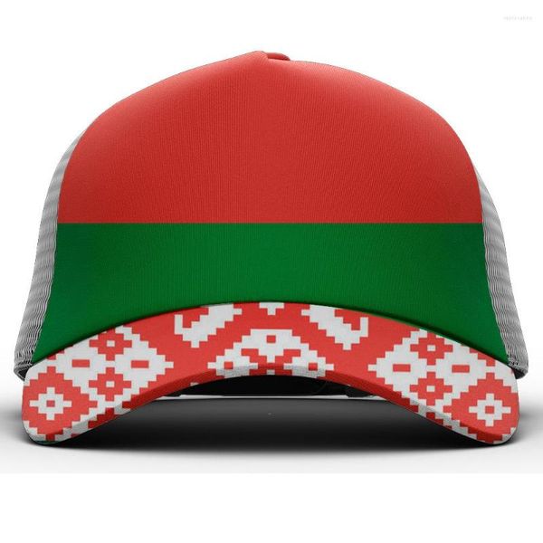 Gorras de béisbol Bielorrusia Hombre Sombrero juvenil Nombre personalizado gratuito Número Imprimir Po País Diy Bandera de la nación rusa Gorra de béisbol informal bielorrusa