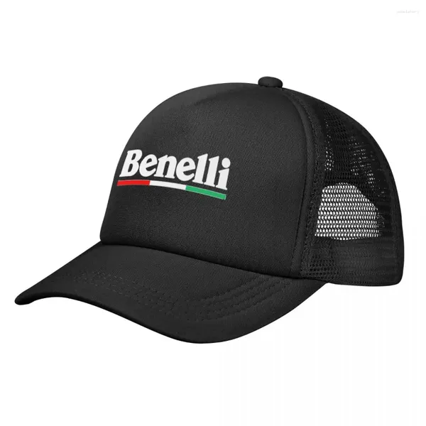 Tapas de pelota Benelli Mesh Capa de béisbol unisex Hat Motorcycle Hats Poliéster ajustable Dad Trucker de alta calidad