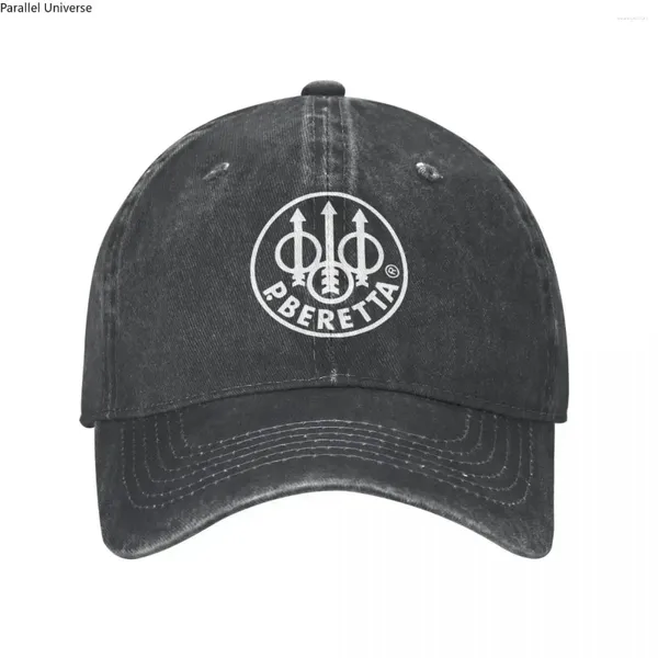 Ball Caps Beretta Gun Mens Men Women Femme Baseball Coton en détresse Chaps de coton Cap