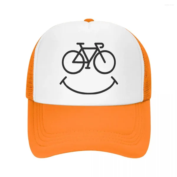 Casquettes de balle vélo sourire camionneur chapeaux cyclisme vtt vélo maille filet casquette de Baseball pour hommes femmes Hip Hop Snapback Streetwear