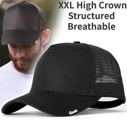 Capes de balle Big Head High Baseball Cap pour hommes Femmes Back Mesh Summer Soufflent Sun Hat Camionneur Light Weight Sports Golf Hat Outdoor HATSL240403L240413