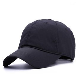 Casquettes de baseball Grosse tête homme grande taille chapeaux de baseball été extérieur mince sec rapide chapeau de soleil hommes coton plus casquette de sport 56-60 cm 60-64 cm192r