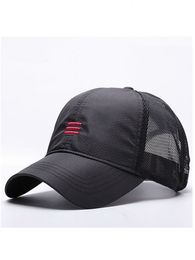 Gorras de bola Cabeza grande Hombre Talla grande Gorra de béisbol Hombres Verano Tela fina Malla Sombrero para el sol Sombreros masculinos M 55-59 cm L 60-64 cm 230303