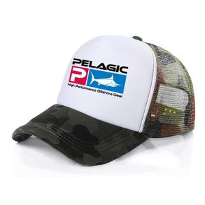 Capes de balle Big Head Pelagic Pisxing Tamiker Men Men Funny Hat Baseball Cap adulte Cool Summer Unisexe Mesh Net Caps Camouflage Military T240429