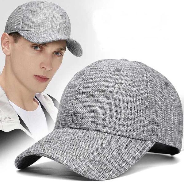 Gorras de bola Tamaño grande Hombres Gorras de béisbol Verano al aire libre Cool Sun Cap para hombres Casual Sport Snapback Caps 55-60cm 60-66cm Hombres Golf Hat YQ231201