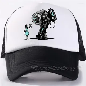 Casquettes de baseball Bioshock Trucks Youth Mesh Hats Baseball Trucker Cap Dad Hat Summer Net Truck Driver Respirant