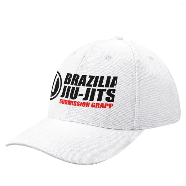 Ball Caps BJJ-Brasil Jiu-Jitsu Sumisión Grappling White Baseball Cap Rave Fashionable | -f- |Sombreros para hombres para mujeres