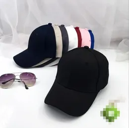 Gorras de pelota Gorra de béisbol negra Sombreros de color sólido Equipado Casual Tenis Hip Hop Papá para hombres Mujeres Unisex