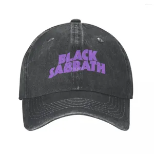 Kogelcaps zwart sabbathe muziek honkbal casual noodlijdende gewassen rock headwear uisex outdoor trainingen ongestructureerde soft hat
