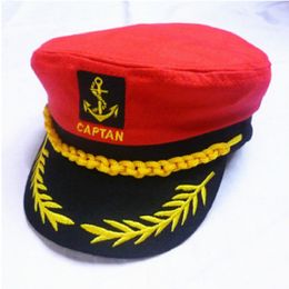 Kogelcaps zwart wit rood gestreepte militaire hoed cap verstelbare soldaatkapitein Sailor Army Vintage Bone Gorras voor vrouwelijke mannen 230421mskt