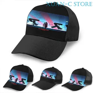 Ball Caps Blade Runner 2049 Rooftop Basketball Cap Men Femmes Fonctionment partout Imprimer Black Unisexe Chapeau adulte