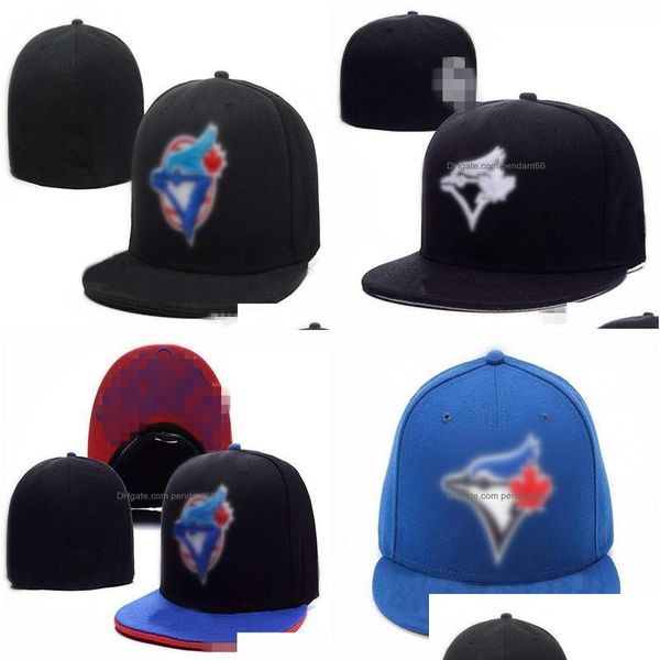 Casquettes de baseball Blue-Jays Baseball Hommes Femmes Hip Hop Chapeau Bones Aba Reta Gorras Rap Chapeaux Ajustés H6-7.14 Drop Livraison Accessoires De Mode S Dhvhh