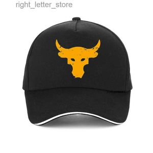 Ball Caps Brahma Bull The Rock Project Gym Baseball Cap Fashion Cool Zomer mannen Dwayne Johnson Brahma Bull Tattoo hoed YQ231214