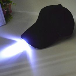 Gorras de bola Resplandor brillante en la lectura oscura Pesca Jogging Light Up LED Sport Hat Baseball Luminous Holiday para Unisex TY66