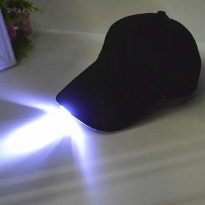 Capes à billes lueur lumineuse dans la lecture sombre jogging jogging allume le chapeau de sport à lad