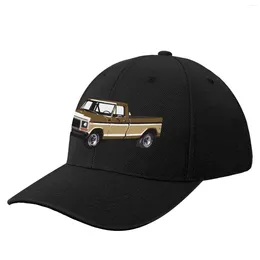 Casquettes de baseball Marron Beige Fin des années 70 F Truck Casquette de baseball Chapeau de randonnée Luxe Femme Homme