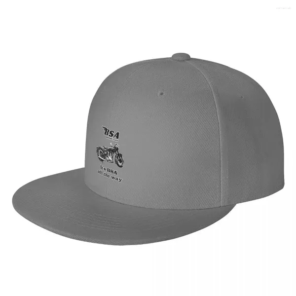 Casquettes de balle BSA Moto Design rétro Noir et blanc Hip Hop Chapeau Casquette militaire Homme Chapeaux pour hommes Femmes