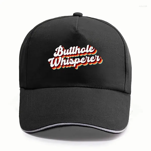 Gorras de béisbol Butthole Whisperer Gorra de béisbol Chistes sarcásticos Retro Divertido Y2k Unisex Sombreros casuales