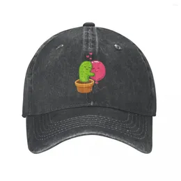 Capes à balle cactus étreint étreint ballon à ballon de baseball de baseball en détresse denim mignon amour dessin animé chapeau snapback hommes femmes activités de plein air