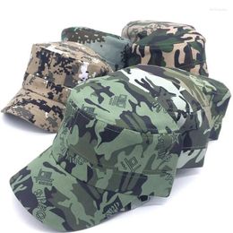 Casquettes de baseball Camouflage Casquette de baseball Chapeau Hommes Femmes Tactique Plat Sport de plein air Camp Randonnée Sunhat Sun Sunscreen Accessoire