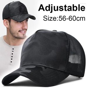 Ball Caps Camouflage Heren Honkbal Outdoor Vissen Hoeden Mesh Ademend Tactische Cap Metalen Gesp Verstelbare Snapback Trucker Hoed