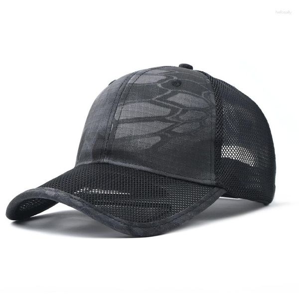 Gorras de béisbol de malla de camuflaje para hombre, parasol para exteriores, gorra de cabeza grande XL para papá, parte superior suave de camionero de gran tamaño