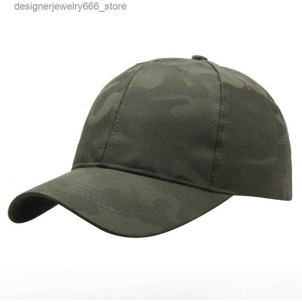 Gorras de bola Camuflaje Gorra de béisbol salvaje para hombres Deporte al aire libre Snap Back Caps Ejército militar táctico Camo Caza Cap Visor ajustable Caps Q231009